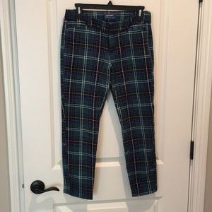 Old navy green plaid pixie pants